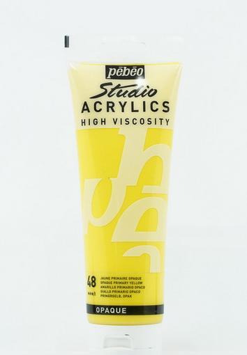 Produktbild Pebeo Studio Acrylics feine Acrylfarben (Primärgelb, 250 ml)