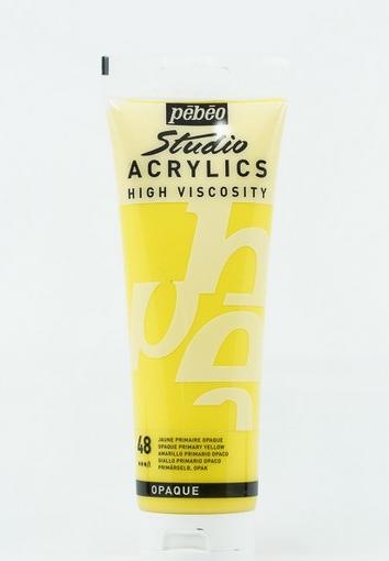 Actual product image Pebeo Studio Acrylics fine acrylic (Primary yellow, 250 ml)