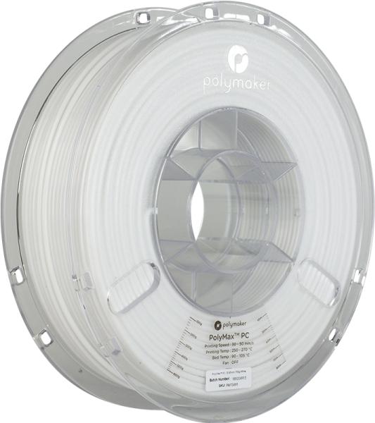 Produktbild Polymaker PCMax™ Filament (PC, 2.85 mm, 750 g, Weiss)
