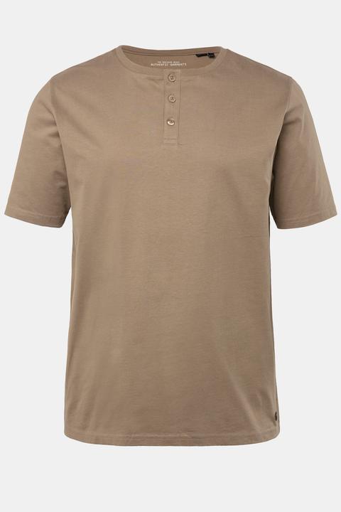 Produktbild JP1880 Henley, Basic, Knopfleiste, Halbarm, bis 7 XL (3XL)