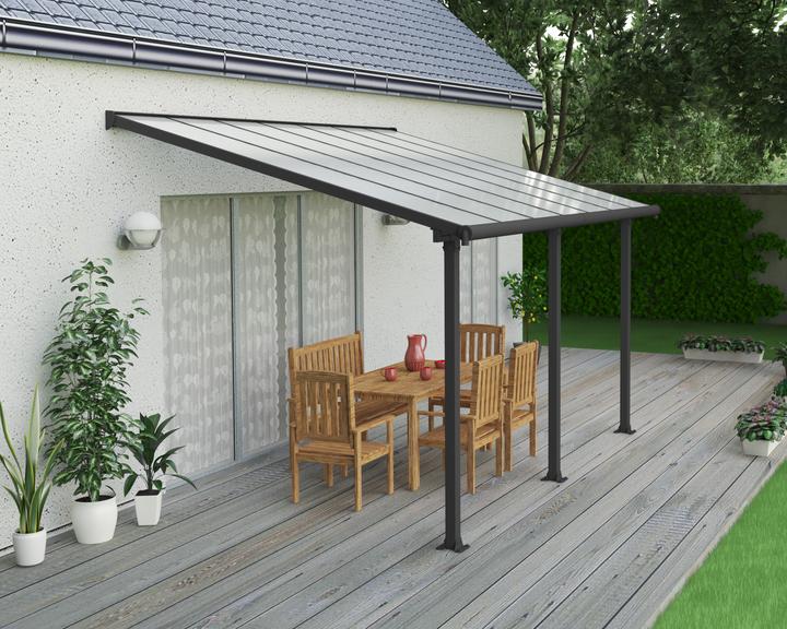 Produktbild Palram Terrassenberdachung Canopia Olympia 3x4.2 425 x 295 cm grau