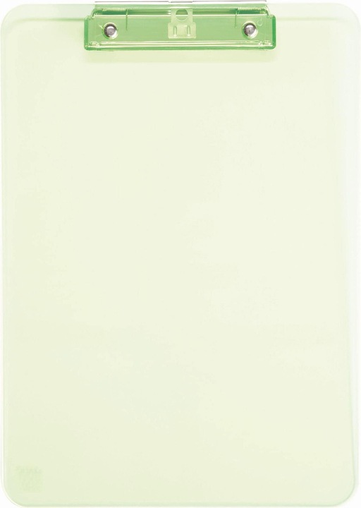 Produktbild Maul Klemmbrett neon, DIN A4, transparent-gelb aus Kunststoff, flache, vernickelte Bügelklemme (22.6 x 31.8 cm)