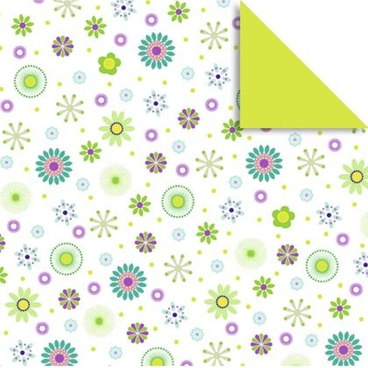 Ursus, Bastelpapier, Faltblätter Florentien 'Millefleurs' 80g/qm 10x10cm VE=65 Blatt Motiv 4 (80 g/m², 1 x)