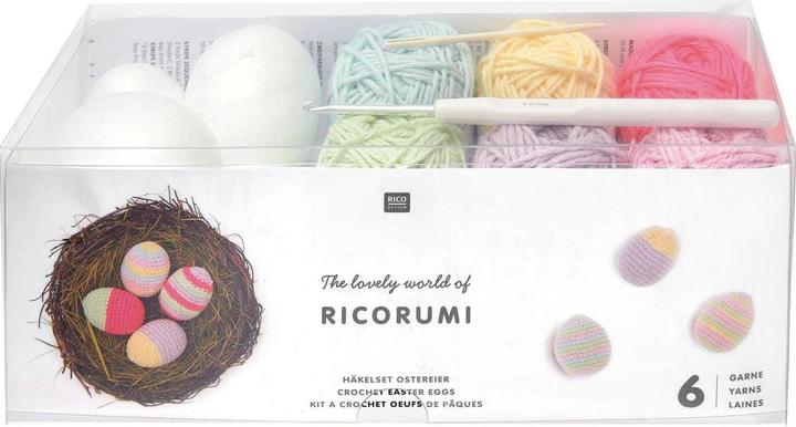 Produktbild Rico Design Ricorumi Häkelset "Ostereier Pastel" (57.50 m)
