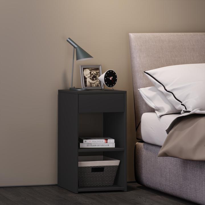 Produktbild VCM Holz Nachttisch Sledo Maxi mit Schublade (35 x 35 x 65 cm)