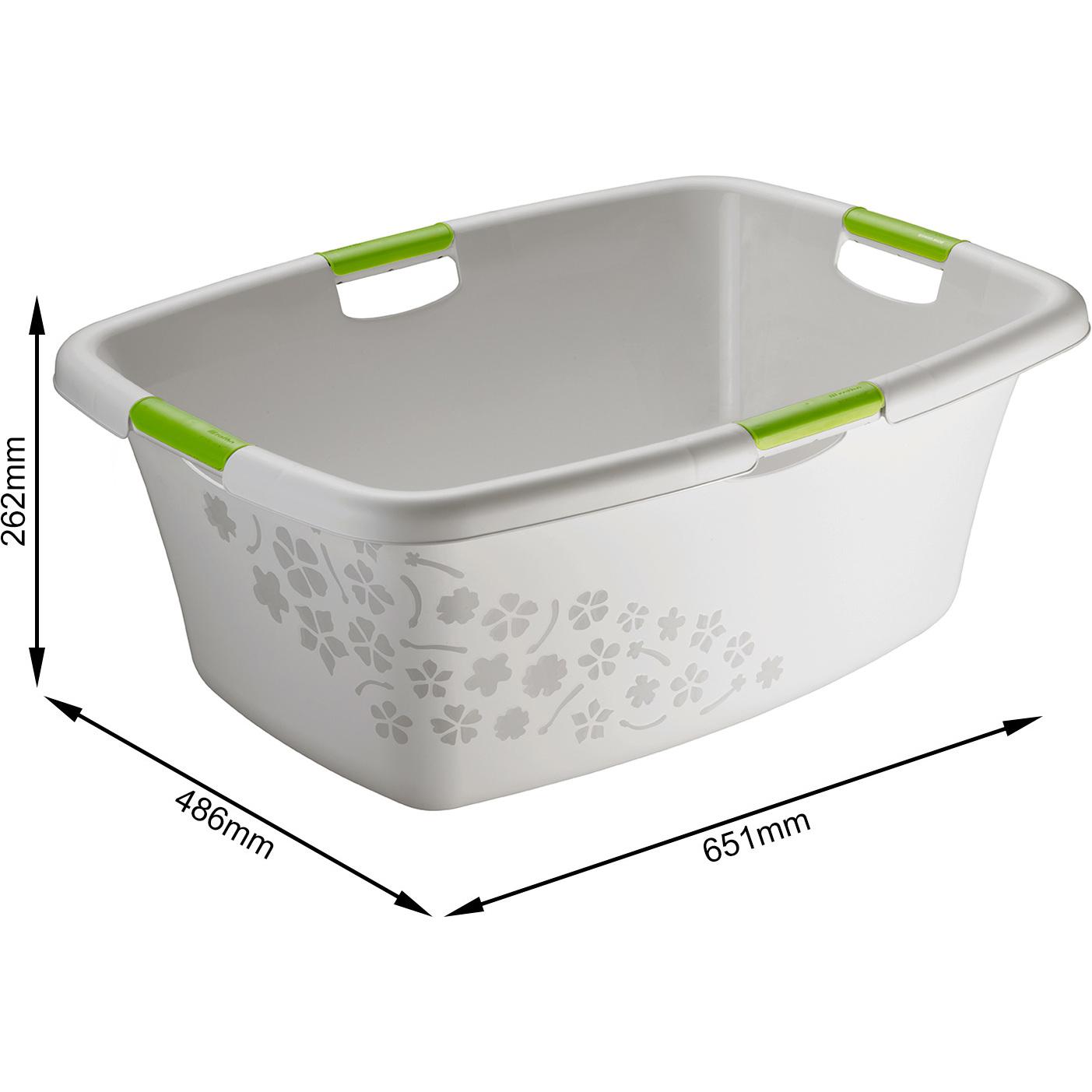 Thumbnail - Rotho, Wäschekorb, Flowers (50 l)