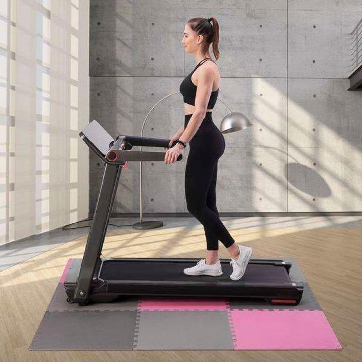 Actual product image One Folding mat for training HMS MP10 light grey-pink-dark grey, 60x60x1,0cm (9 pieces) (10 mm)