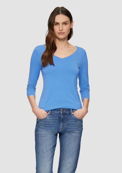 Image du produit S.Oliver T-Shirt T-Shirt aus Lyocell im Slim Fit mit 3/4-Ärmeln (42)