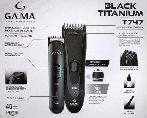 Produktbild GAMA Clipper Set Black Titanium T747