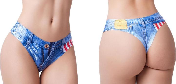 Produktbild Memème String "JEANS AMERICAN FLAG" (S)