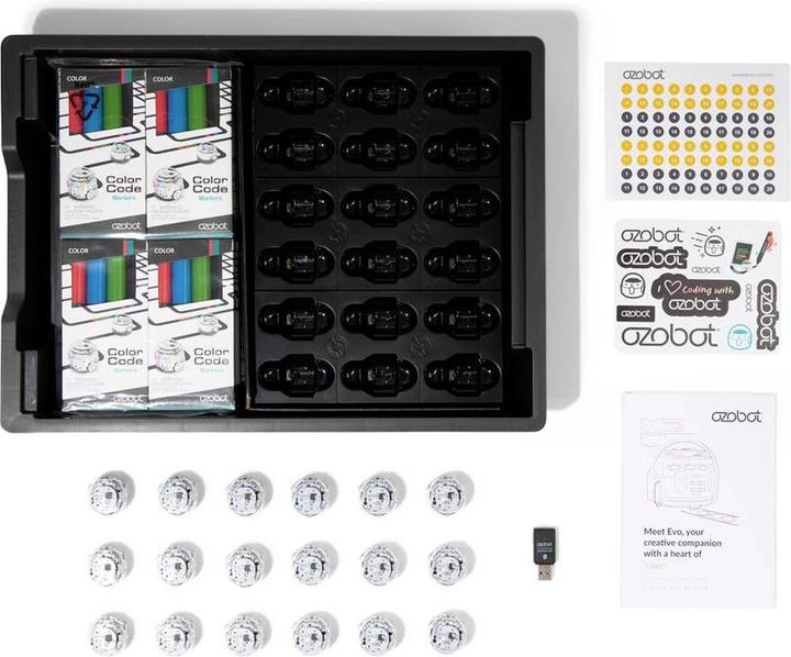 Produktbild Ozobot MINT Coding Roboter Schulset "Evo Classroom Kit 18 Robots"