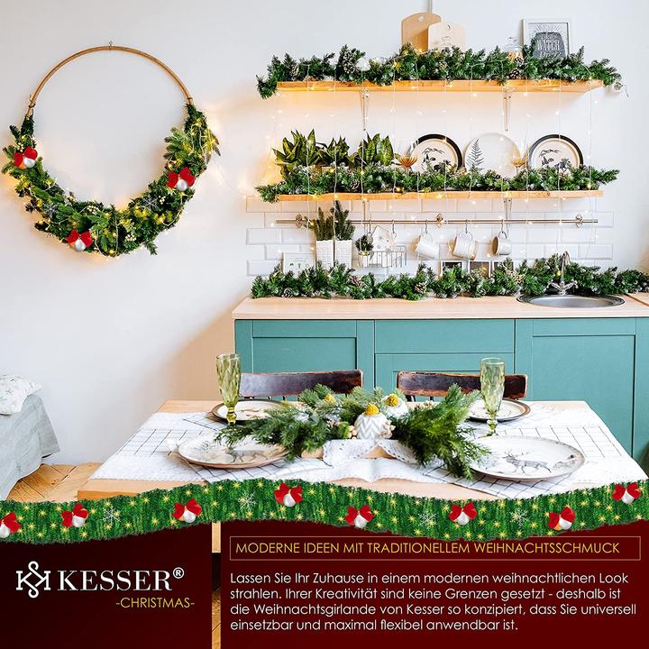 Produktbild Kesser Weihnachtsgirlande 5m mit Beleuchtung