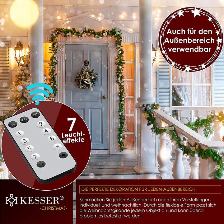 Produktbild Kesser Weihnachtsgirlande 5m mit Beleuchtung