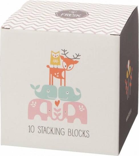 Actual product image Fresk 10 stacking blocks, Girl