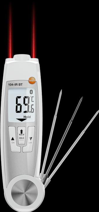 Produktbild Testo 104-IR BT - Infrarot-Einstech-Thermometer mit App-Anbindung