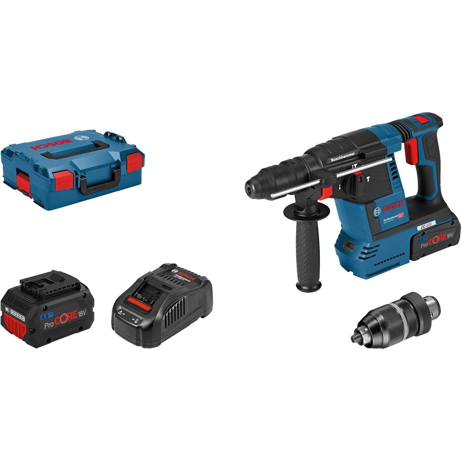 Bosch Professional, Trapano + Avvitatore a batteria, GBH 18V-26 F