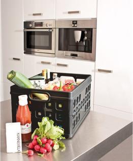 Produktbild Sunware Square Klappbox, Inhalt 32 oder 46 Liter, 30 kg Tragkraft, für Lebensmittel (36 cm, 32 l, 1x)