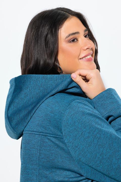 Produktbild Ulla Popken HYPRAR Softshelljacke, wasserdicht, Kapuze, 2-Wege-Zipper (46, 48)