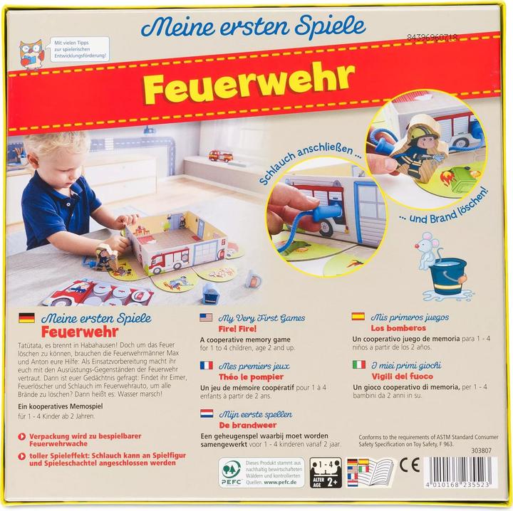 Produktbild Haba Meine ersten Spiele - Feuerwehr (Deutsch, Englisch, Französisch, Italienisch, Niederländisch, Spanisch, 1 - 4 Spieler)