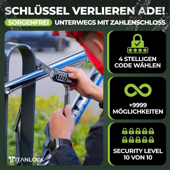 Produktbild Titanlock Faltschloss (120 cm)