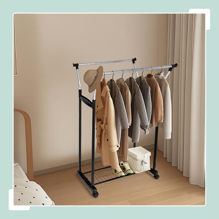 Produktbild Relaxdays Kleiderständer 2 Stangen