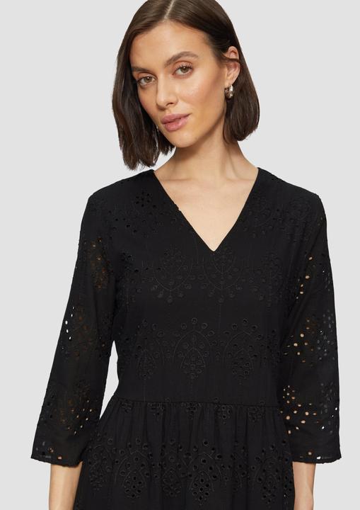 Produktbild S.Oliver Kleid Midikleid aus Broderie Anglaise (40)