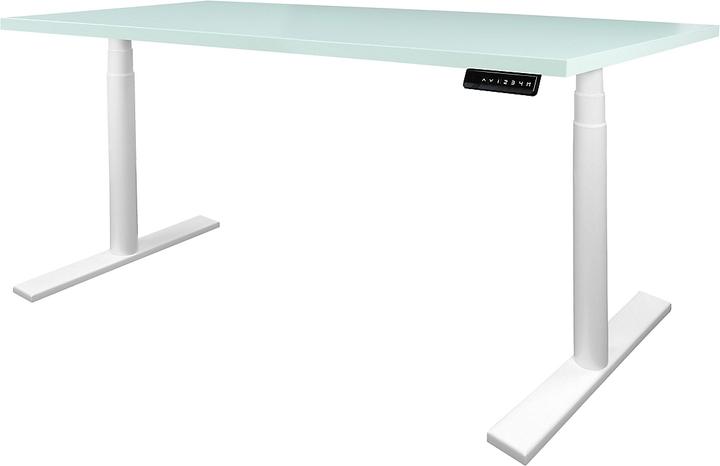 Produktbild Newpo Schreibtisch elektrisch höhenverstellbar | BxT 140 x 80 cm | mintgrün |