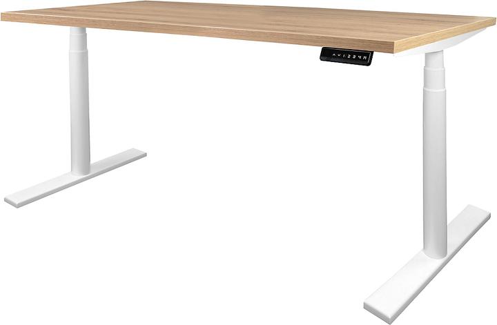 Image du produit Newpo Bureau réglable en hauteur électriquement | l x p 140 x 80 cm | chêne chalet |