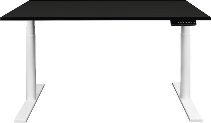 Produktbild Newpo Schreibtisch elektrisch höhenverstellbar | BxT 140 x 80 cm | schwarz |