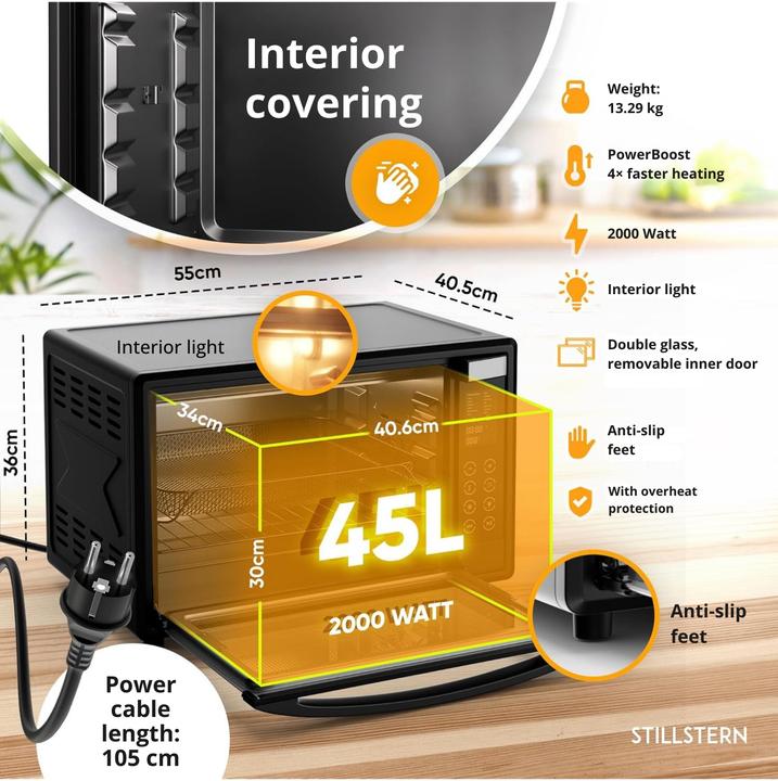Produktbild Stillstern Mini-Umluftbackofen