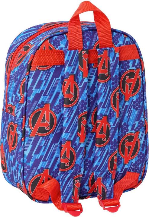 Productafbeelding The Avengers Kinderrucksack Rot Dunkelblau 22 X 27 X 10 Cm 3D
