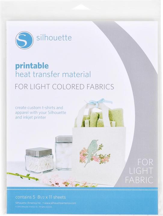 Actual product image Silhouette Iron-on film for white fabrics