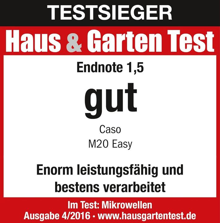 Actual product image Caso M20 EASY microwave (20 l)