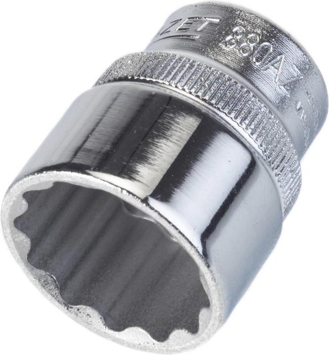 Actual product image HAZET Socket ∙ 12-point 880AZ-25/32 ∙ Square, hollow 10 mm (3/8 inch) ∙ Outside 12-point traction p… (25/32")