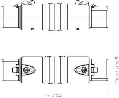 Produktbild Neutrik Na3ff (Doppelkupplung)