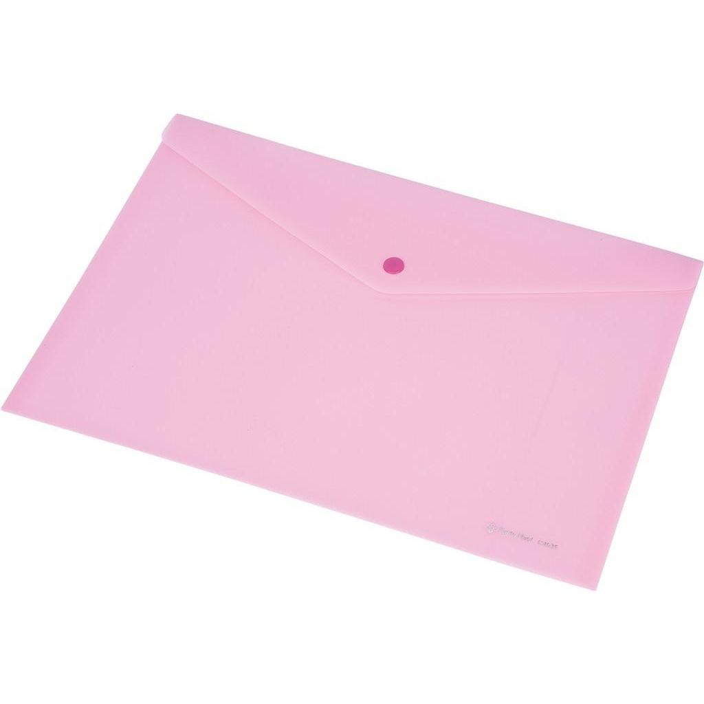 Panta Plast Focus C4535 A4-Umschlag, transparentes Rosa, Accessori per Rilegatrice, Trasparente