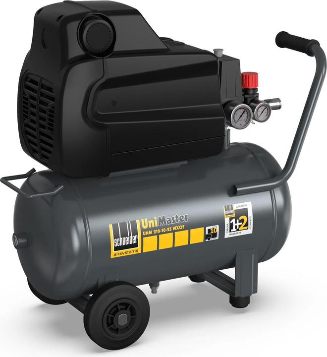 Produktbild Schneider Druckluft Kolbenkompressor UNM 210-10-25 WXOF 554 x 598 mm (24 l, 10 Bar)