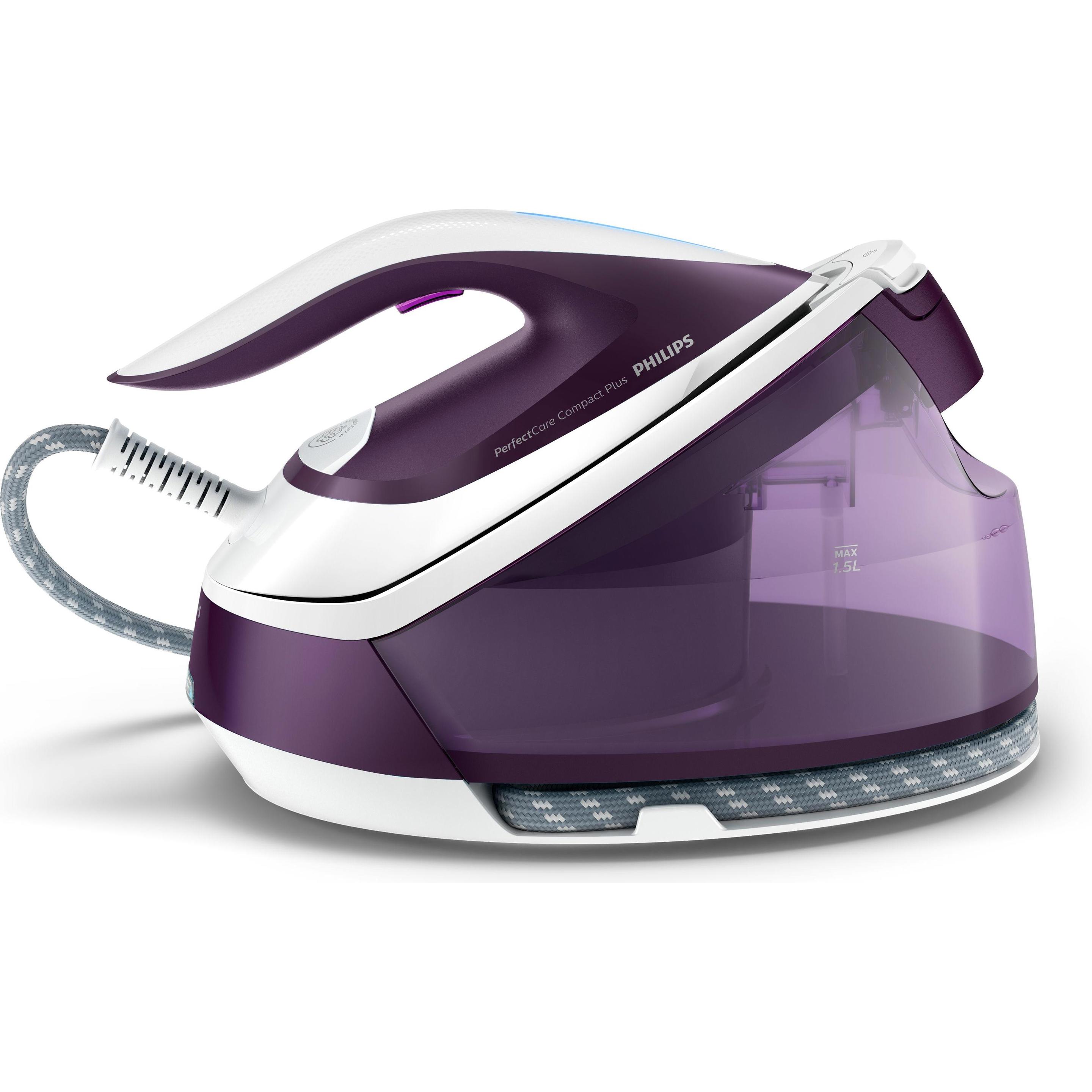 Philips Violett Perfectcare Compact Plus Dampfbügelstation, Bügeleisen,