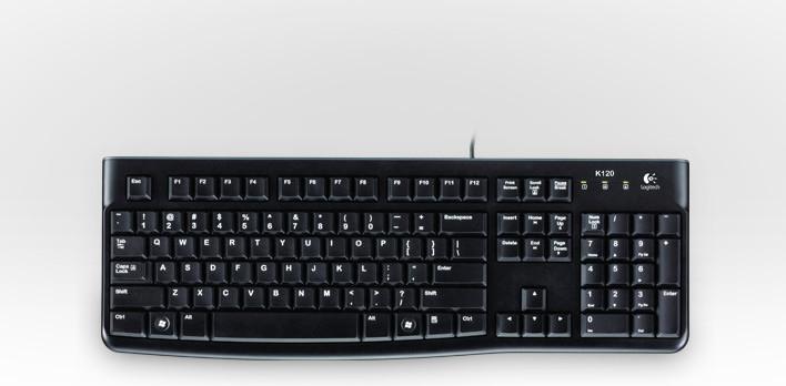 Actual product image Logitech K120 For Business Keyboard (RU Layout) (Without keyboard layout, Cable)