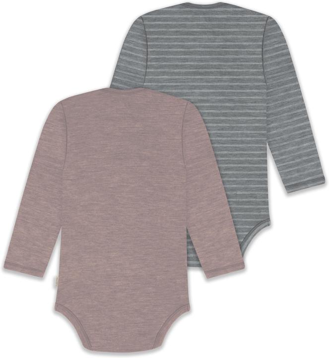 Produktbild Normani 2er Pack Baby Merino Body Langarm „Auckland" - 9381 (62)