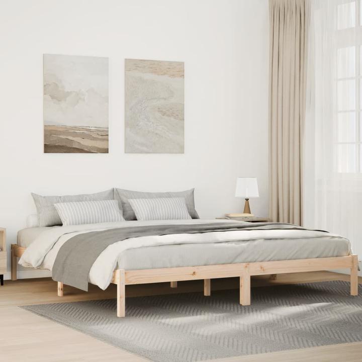 Actual product image vidaXL Bett Extra Lang ohne Matratze 180x220 (180 x 220 cm)