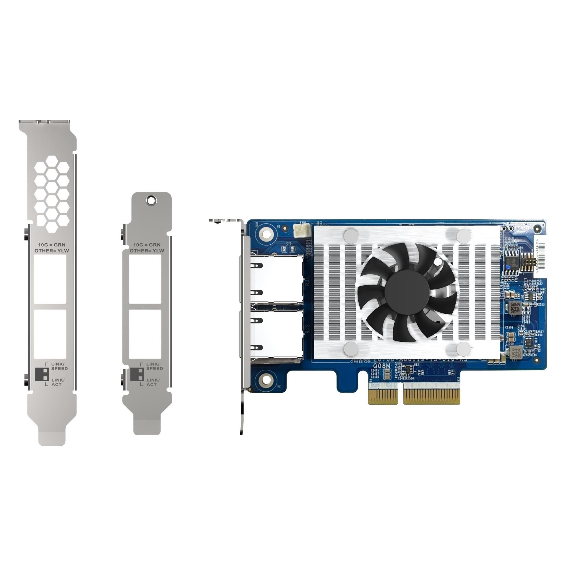 QNAP Dual-port 10GBASE-T, 10GbE, network expansion card, Intel X710 PCIe Gen3x4, NAS Zubehör