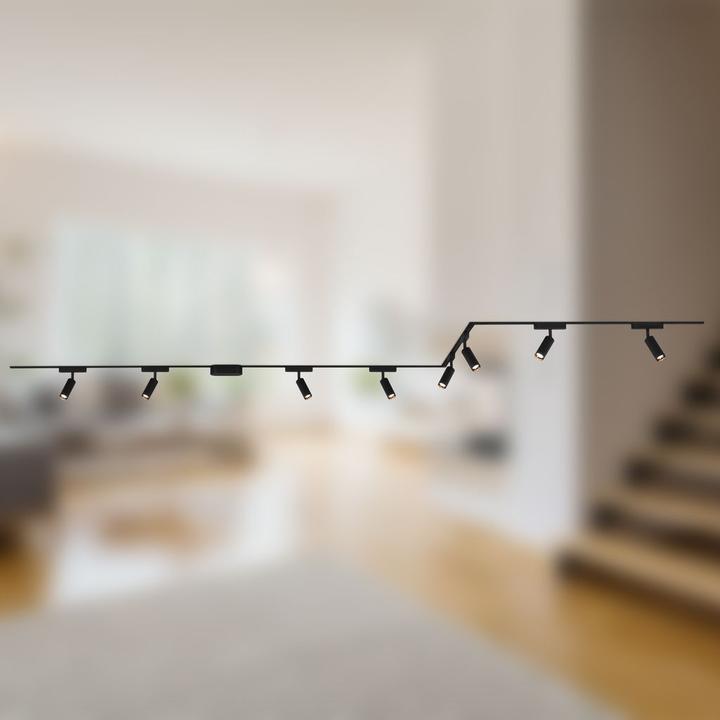 Actual product image Briloner Luxtrail 48V Schienensystem, Set, 5m, Schwarz, 8xLED/5W