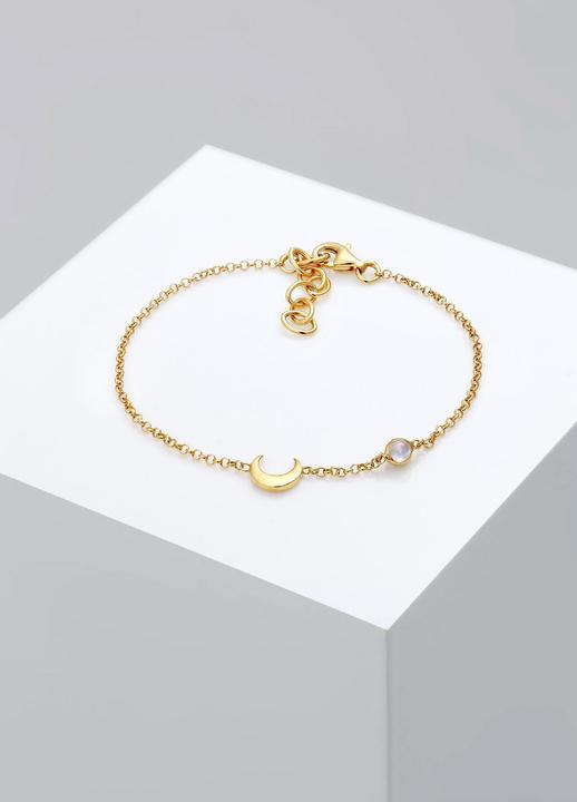 Actual product image Elli Astro Design Halbmond und Mondstein (16 cm, Sterling Silver)