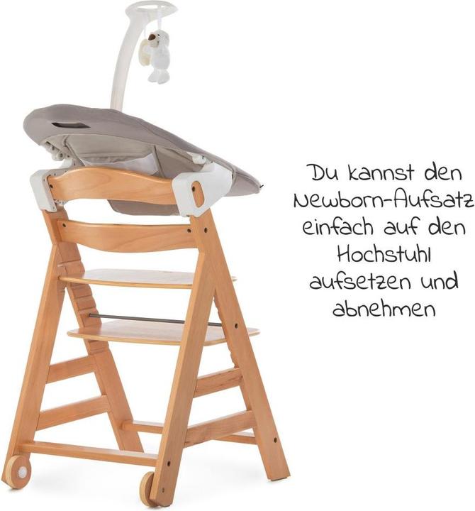Actual product image Hauck Highchairs Alpha Move Nature Newborn Set - 5-piece highchair (Highchair)