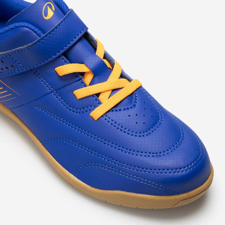 Produktbild Kipsta Kinder Fussball Hallenschuhe Futsal mit Klettverschluss - 100 blau (32)
