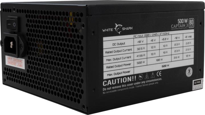 Produktbild White Shark GPSU-W500F Captain 3 500W 80+ RGB (500 W)