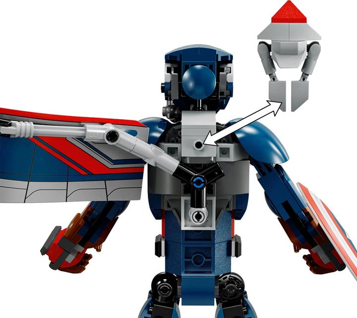 Produktbild LEGO New Captain America Baufigur (76296, LEGO Marvel)