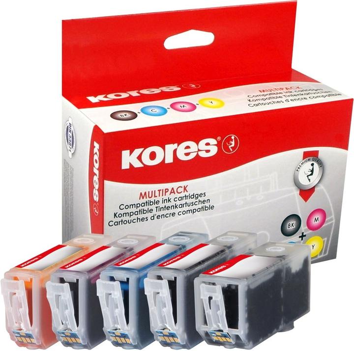 Actual product image Kores Multipack ink 2xBK/1xCMY PGI-520BK CLI-521 BKCMY 20/4x10.5ml (C, FC, M, Y)