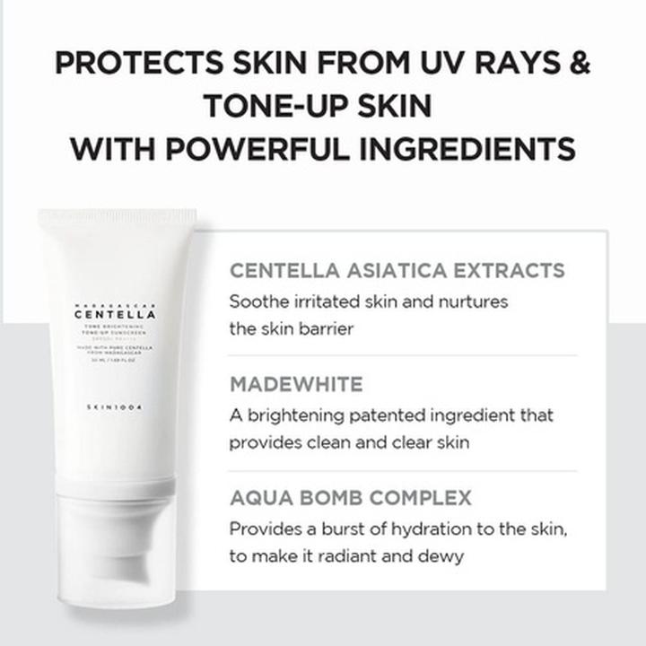 Actual product image Skin1004 Tone-Up Sunscreen (Suntan cream, SPF 50+, 50 ml, 50 g)